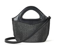 The Drop Xiomara Mini Tote Negro Paja, Talla Única