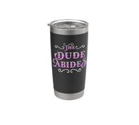 The Dude Abides Vintage Design For Film Loving Bowler Vaso térmico de acero inoxidable de doble pared