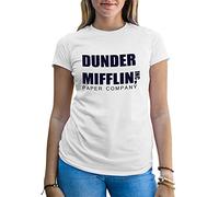 The Dunder Mifflin The Office Camiseta De Mujer Blanca Size S