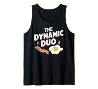 The Dynamic Duo Bacon Eggs, Divertido Amante del Desayuno Camiseta sin Mangas