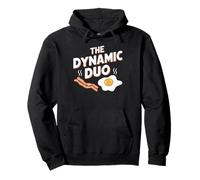 The Dynamic Duo Bacon Eggs, Divertido Amante del Desayuno Sudadera con Capucha