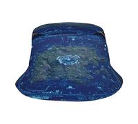 The Eagle on The Lake - Elegante sombrero de pescador para hombres y mujeres, protección solar, plegable para todas las actividades al aire libre, Isla Tecnoló, talla única