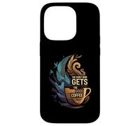 The Early Bird Gets The Good Coffee Lover Design Carcasa para iPhone 14 Pro