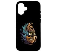 The Early Bird Gets The Good Coffee Lover Design Carcasa para iPhone 16