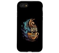 The Early Bird Gets The Good Coffee Lover Design Carcasa para iPhone SE (2020) / 7/8