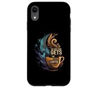 The Early Bird Gets The Good Coffee Lover Design Carcasa para iPhone XR