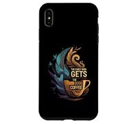 The Early Bird Gets The Good Coffee Lover Design Carcasa para iPhone XS MAX