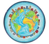 The Earth 1.000 Piezas, Puzzle, Adultos para Aliviar El Estrés, Planet Rompecabezas Circular, Juegos Intelectuales para, Juguetes Creativos contra El Estrés, Juego (67.5x67.5cm)