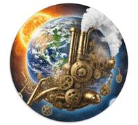 The Earth 1.000 Piezas, Puzzle, Adultos para Aliviar El Estrés, Planet Rompecabezas Redondo, Juegos Intelectuales para, Juguetes Creativos contra El Estrés, Juego (67.5x67.5cm)