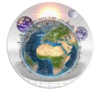 The Earth 1.000 Piezas, Puzzle, Rompecabezas Redondo Desafío Niños Adultos, Planet Redondo Puzzle, Juegos Intelectuales, Juguetes Creativos, Desafío Creativo (67.5x67.5cm)