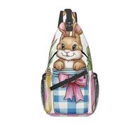 The Easter Bunny and Spring Flowers Bandolera Bandolera Mochila de viaje para hombres Senderismo Daypack