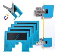 The Easy Hinge Mate - Your Quick Fix for Door Installation,Adjustable Accurate Guide for Hinges Cutting,Door Jamb Hinge Jig,Home Drawer Woodworking Exterior Tool (4PCS)