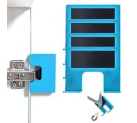 The Easy Hinge Mate - Your Quick Fix for Door Installation, Adjustable Door Installation Tool, Door Jamb Hinge Jig, Adjustable Accurate Guide for Hinges Cutting for Quick Setup (4Pcs)