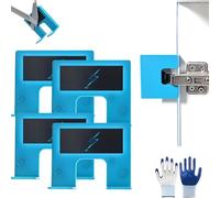 The Easy Hinge Mate - Your Quick Fix for Door Installation, Carpenter Latch Installation in Minutes, Accurate Guide for Hinges Cutting, for Home Drawer Woodworking Exterior Tool (4pcs)