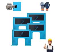 The Easy Hinge Mate - Your Quick Fix for Door Installation, Carpenter Latch Installation in Minutes, Adjustable Accurate Guide for Hinges Cutting for Quick Setup, Door Jamb Hinge Jig (4PC)