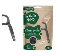 The Eco Gang - Púas de hilo dental hechas de materiales a base de plantas, carbón vegano