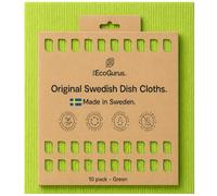 The EcoGurus Paños suecos para Cocina, paños de Cocina suecos Naturales Altamente absorbentes, paño de Esponja de celulosa, Color Verde