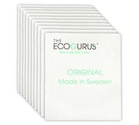 The EcoGurus Paños suecos para Cocina, paños de Cocina suecos Naturales Altamente absorbentes, paño de Esponja de celulosa, Color Blanco