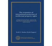 The economics of international protection of intellectual property rights: background and analysis : report to the Department of Labor, International Labor Affairs Bureau