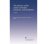 The electric utility sector concepts, practices, and problems: A report
