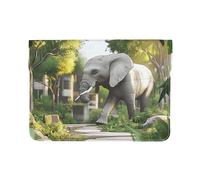 The Elephant in Utopia - Funda de piel para MacBook Air de 13 pulgadas, funda protectora de piel sintética con impresión completa, elegante bolsa para laptop para mujeres y hombres