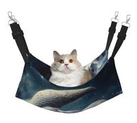 The Elephant On The Moon - Hamaca estampada para mascotas, hamaca para gatos, conejos, hurones, cachorros, animales pequeños