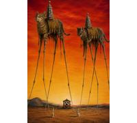 The Elephants Cats: Salvador Dalí Art Parody Lined Journal Salvador Dalí The Elephants Parody Cat Notebook | 120 Lined Pages | 6 × 9 Inches | ... for Cat Lovers, Writers, Artists & Journaling