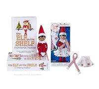 The Elf on the Shelf: A Christmas Tradition Girl Scout Elf (Ojos Marrones) con Falda de Copo de Nieve y Bufanda de la colección Claus Couture