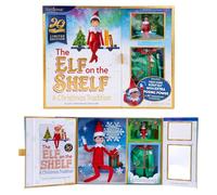 The Elf on the Shelf: A Christmas Tradition Limited 20th Anniversary Edition Box Set - Elfo Boy Scout Posable con ojos azules, libro de cuentos y recuerdo con conjunto de pijama coleccionable y adorno