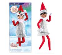 The Elf on the Shelf Claus Couture Collection - Vestido de oropel pequeño - Deslumbrante vestido vintage de elfo - elfo explorador no incluido
