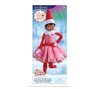The Elf on The Shelf® Claus Couture® Pink Peppermint - Vestido de Tul Brillante y Camiseta de Rayas de Menta