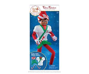 The Elf on The Shelf Juego de Ropa de Karate Kicks, Ayuda a tu Elfo Explorador a Servir Golpes Polares. Los Accesorios Incluyen Bandana Alegre, Pieza de Pecho Muscular de plástico con cinturón y