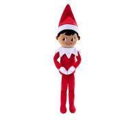 The Elf on The Shelf Plushee Pals Snuggler - Niño elfo explorador de peluche de 17 pulgadas con ojos marrones