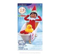 The Elf on the Shelf Polar Props - Juego de SPA S'elf Care - Bañera tamaño Elfo, Toalla de baño pequeña, máscara de Pepino, Pato de Goma, Elfo Explorador no Incluido