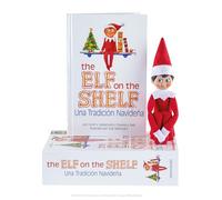 The Elf on the Shelf® Una tradición navideña | Italiano | Niño con Ojos Azules | Incluye Libro ilustrado mágico, Caja de Recuerdos y Certificado Oficial de adopción