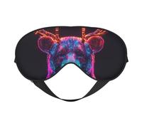 The Elk Antler Bear - Antifaz para dormir con correa ajustable, cómoda cubierta para los ojos para viajes, yoga, siestas, dormir y relajarse