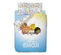 The Emoji Movie Funda Nórdica para Cama, Algodón-Poliéster, Multicolor, Individual, 200x90x25 cm, 3 Unidades