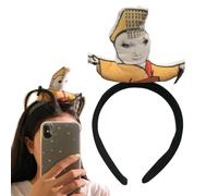 The Emperor Grabbed The Hair Bands, Funny Headbands for Women, Cartoon Women Headbands, Puffy Spa Headband, Plush Makeup Headbands for Women, Multifunctional Hair Bands