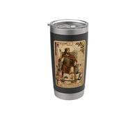 The Emperor Tarot Card Scrapbook Design Vaso térmico de acero inoxidable de doble pared