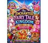 The Enchanted Fairy Tale Kingdom: 50 Magical Coloring Pages with Wonderful Stories & Fun Fairy Tale Facts