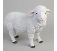 THE ENCHANTED GARDEN - Adornos de jardín de oveja de pie, decoración al aire libre, animales de granja, decoración de resina, accesorios de jardinería, regalos