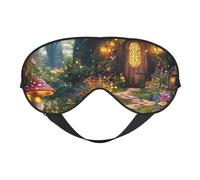 The Enchanted Garden, The Enchanted Forest - Antifaz para dormir con correa ajustable, cómoda cubierta para los ojos para viajes, yoga, siestas, dormir y relajarse