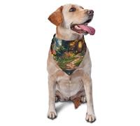 The Enchanted Garden, The Enchanted Forest - Bufanda triangular para mascotas con estampado gráfico para perros y gatos, bandana ajustable para mascotas y sesiones de fotos
