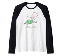 The End Is Near (Divertido Dibujo de Dinosaurio Infantil Gráfico) Camiseta Manga Raglan