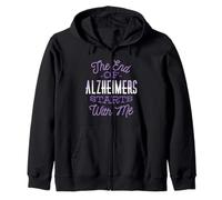 The End of Alzheimer's Starts with ME Púrpura Meme Sudadera con Capucha