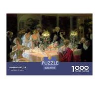 The End of Dinner Puzzle De Madera Impermeable Puzzles De 1000 Piezas Regalos para Adultos Colorido Rompecabezas Decoración del Hogar