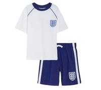The England Football Association Pijamas Cortos Oficiales del Club de fútbol de Inglaterra para niños Conjunto de Pijamas para niñas y niños Mercancía del Kit de fútbol de Inglaterra