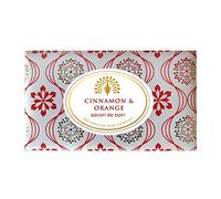 The English Soap Company Vintage Wrapped, Barra de Jabón de Manteca de Karité con Aroma a Canela, Hidratante para el Cuerpo, Aroma a Canela y Naranja 190g