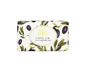 The English Soap Company, Vintage Wrapped Shea Butter Soap, Olive Oil, 200g