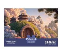 The Entrance to An Ancient House 1000 Piece Corte Preciso Rompecabezas Whimsical Cloud Village Divertido Jigsaw Educativo Amigos 52x38cm/1000pcs
